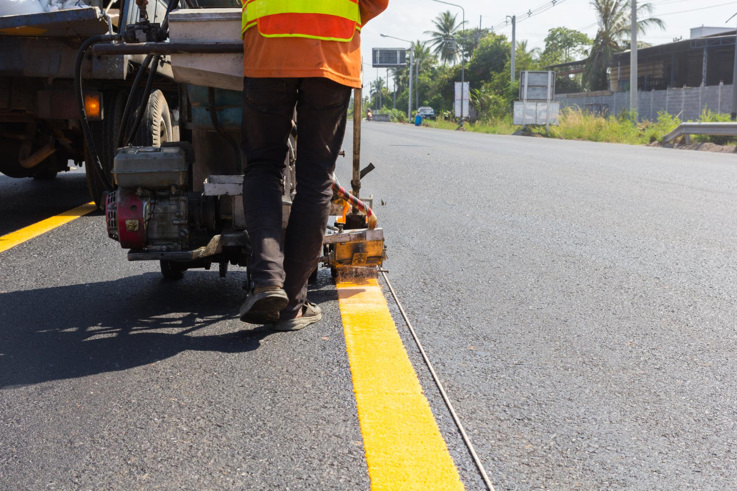 What Makes Small-Town Pavement Marking Services Work Best